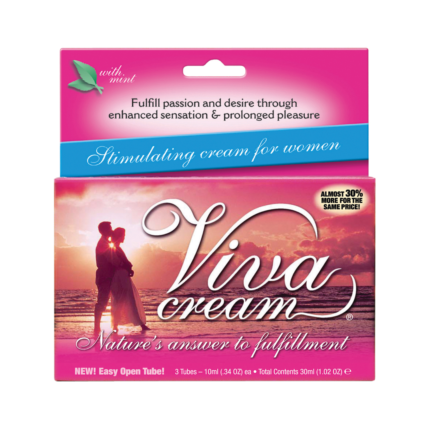 M.D. Science Lab - Viva Cream - 3 Count Box - 10ml Tubes - Lubricants, Creams & Glides