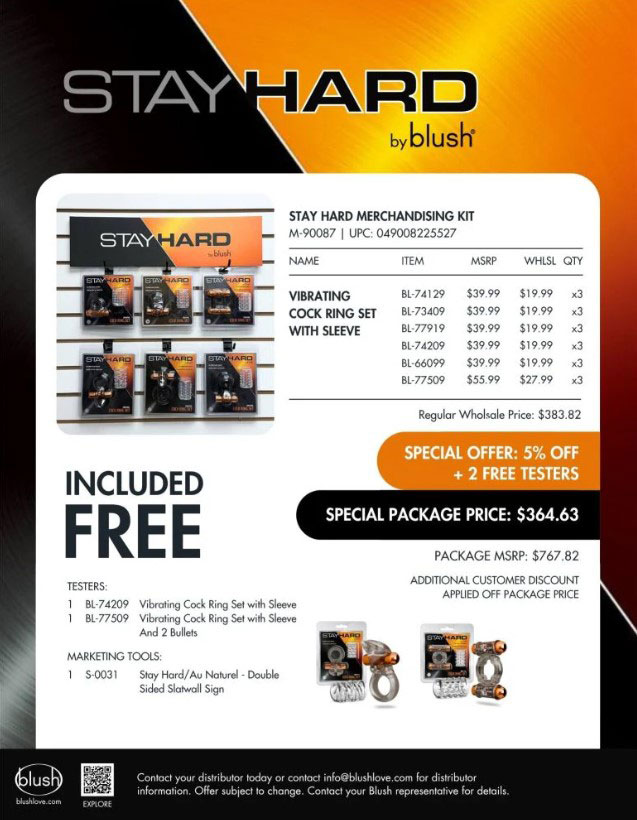Blush Stay Hard Merchandising Kit