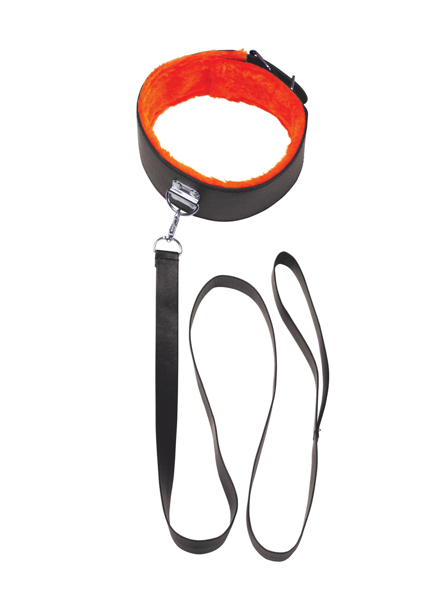 Icon Brands - The 9's Orange Is the New Black Short Leash - Black - Bondage & Fetish Toys