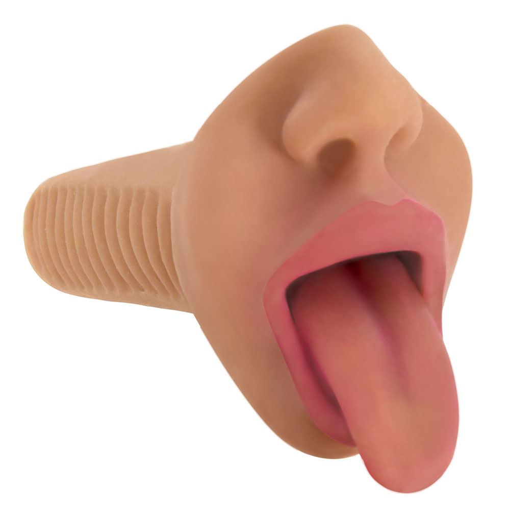 Curve Toys - Mistress Selene Mouth - Latte - Masturbation Aids for Males