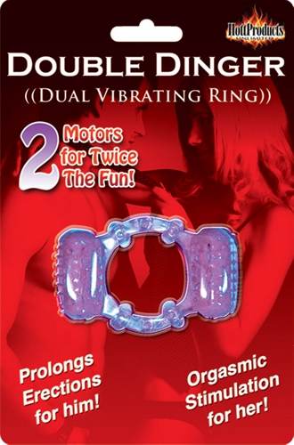 Hott Products - Double Dinger - Purple - Clit Stimulators