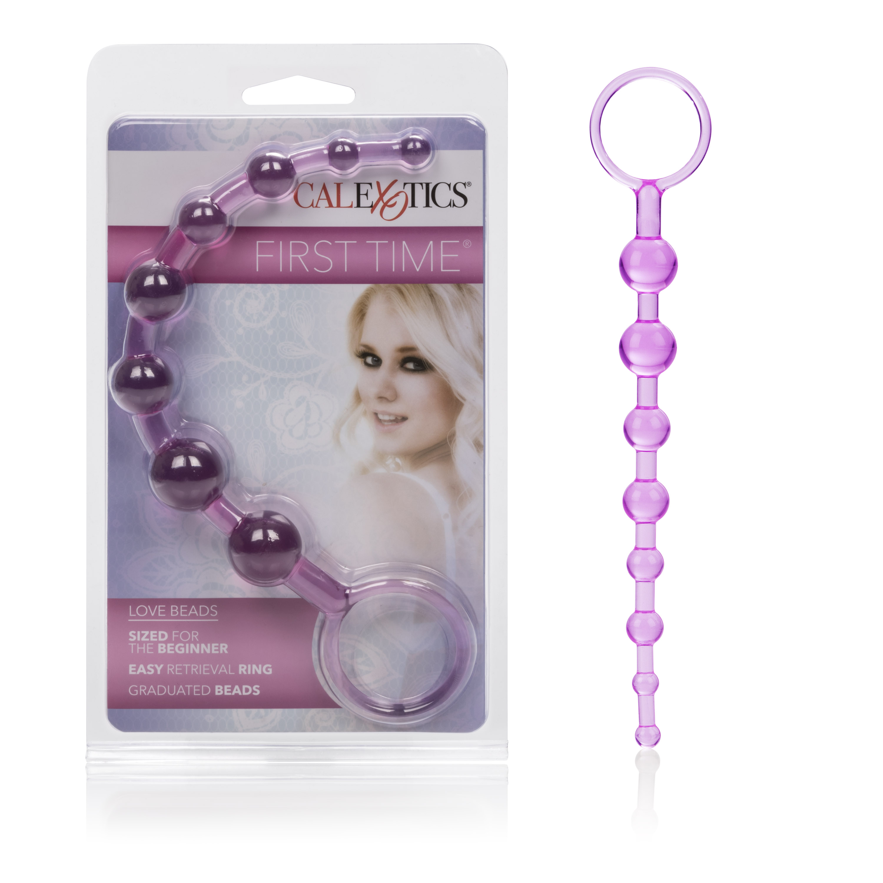 CalExotics - First Time Love Beads - Pink - Anal Toys & Stimulators