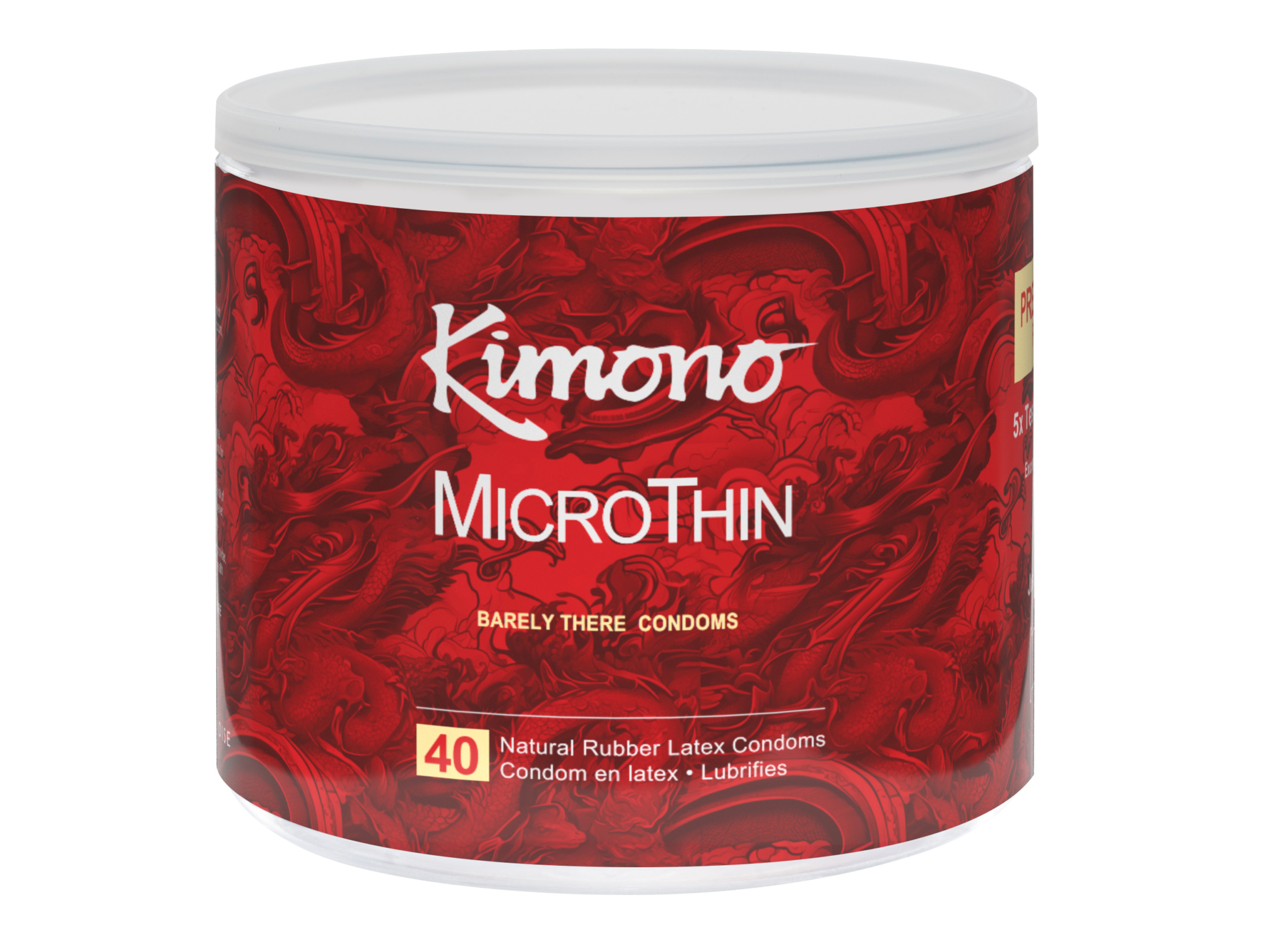 Paradise Marketing - Kimono Bowl Microthin 40 Count Condoms - Condoms