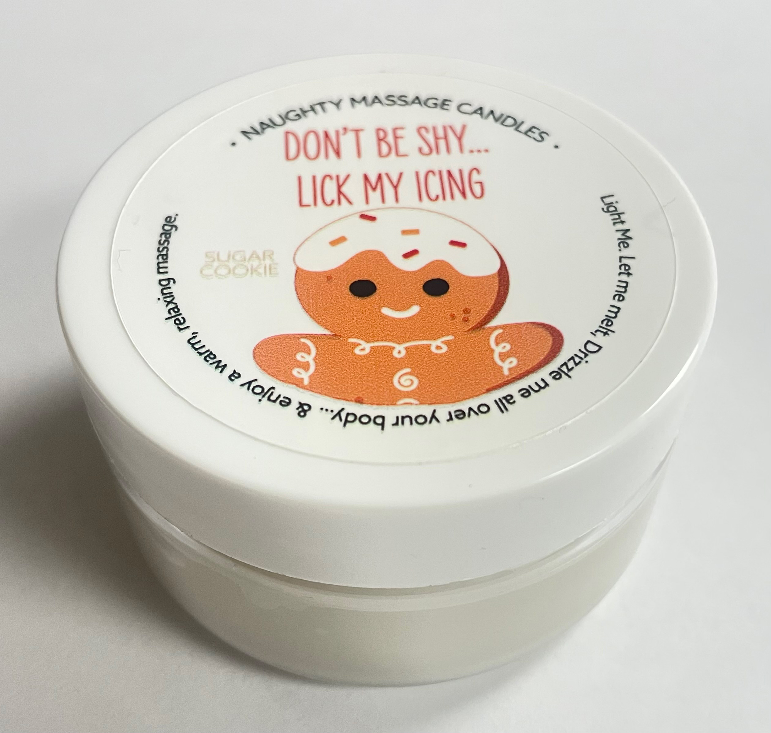 Kama Sutra - Don't Be Shy Lick My Icing Massage Candle - Sugar Cookie 1.7 Oz - Candles