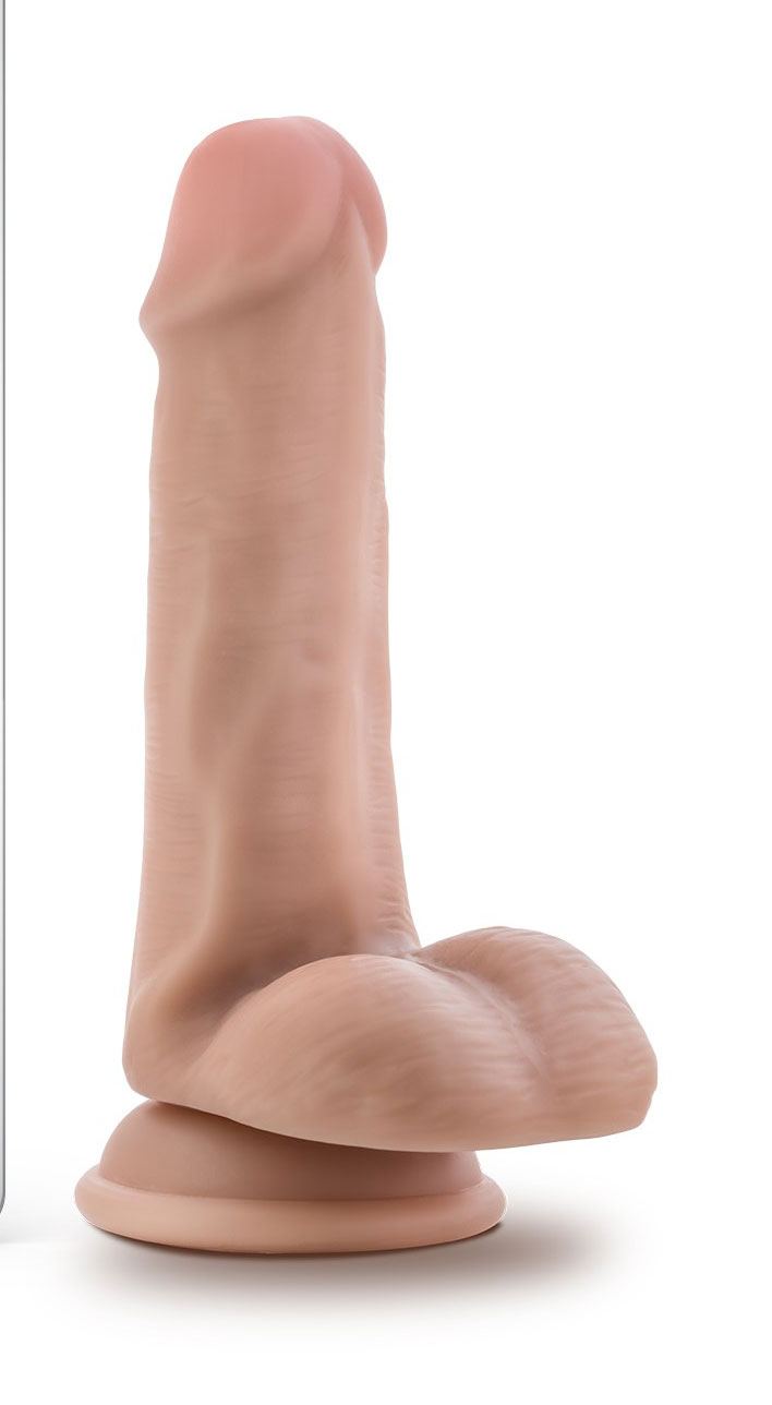 Blush - Dr. Skin - Dr. Jeffrey - 6.5 Inch Dildo With Balls - Beige - Dildos