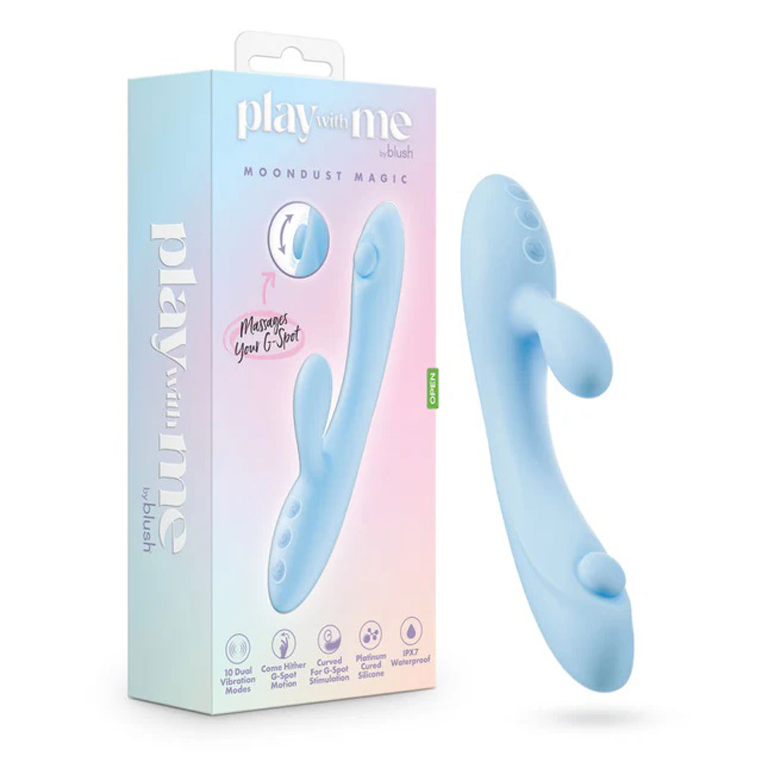 Blush - Play With Me Moondust Magic Blue - Vibrators - Silicone