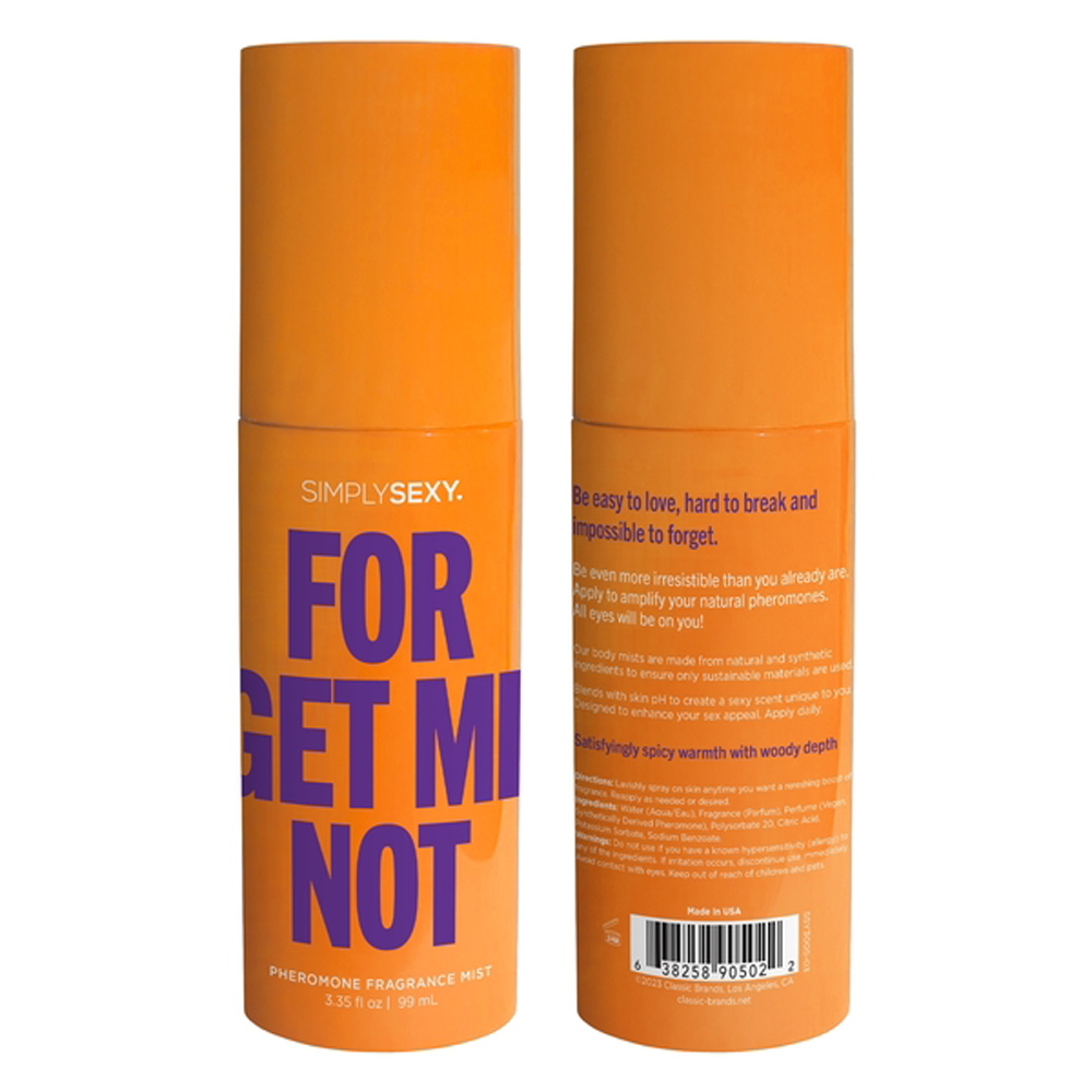 Classic Brands - Forget Me Not - Pheromone Fragrance Mists 3.35 Oz - Bath & Body