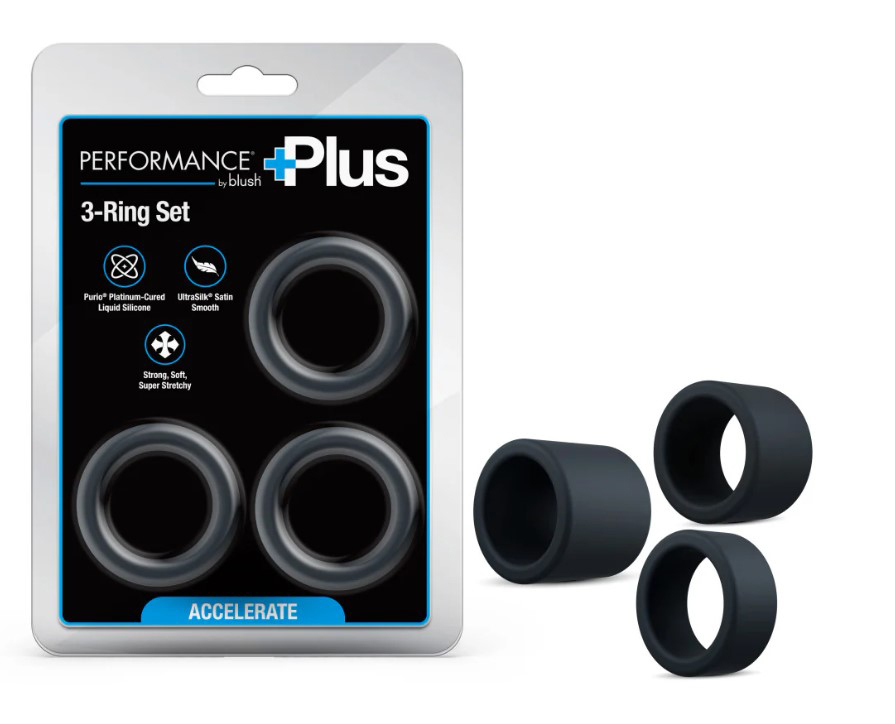 Blush - Performance Plus Accelerate - Black - Cockrings