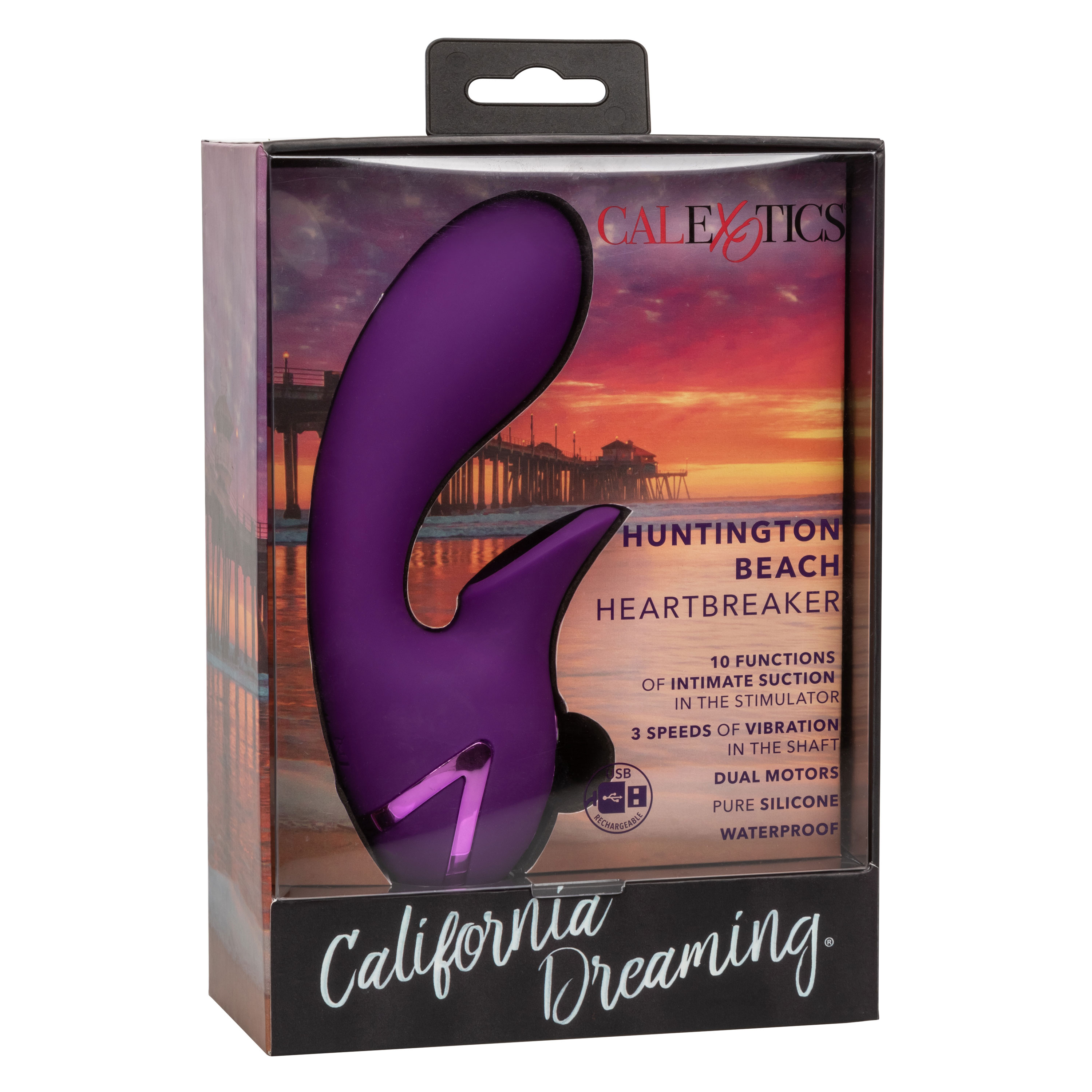 CalExotics - California Dreaming Huntington Beach Heartbreaker - Purple - Clit Stimulators