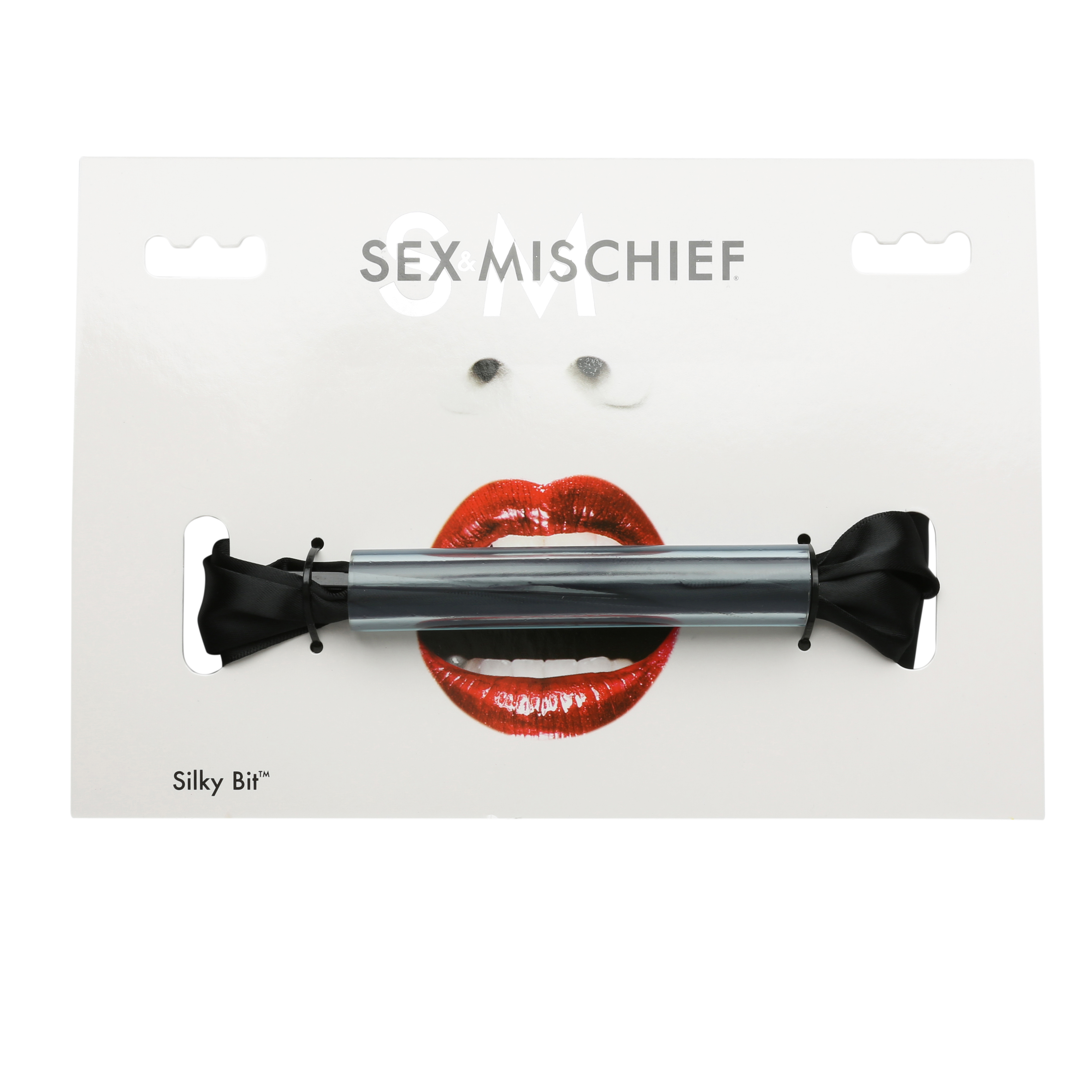 Sportsheets - Sportsheets Sex & Mischief Silky Bit Gag Black - Bondage & Fetish Toys - Polyester
