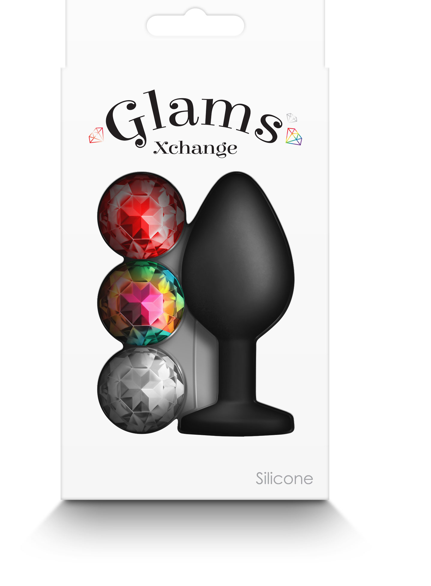 nsnovelties - Glams Xchange Round - Medium - Black - Anal Toys & Stimulators