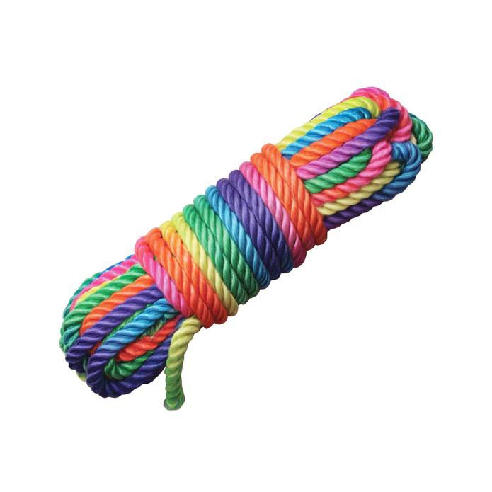XR Brands - Rainbow Rope - 16ft - Bondage & Fetish Toys