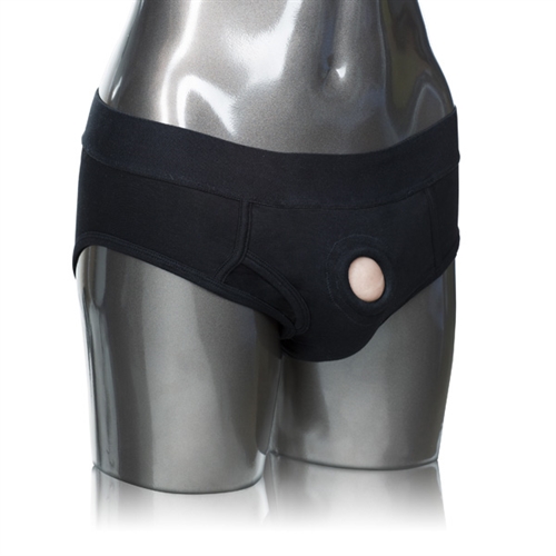 CalExotics - Packer Gear Brief Harness - Large/extra Large - Black - Dildos