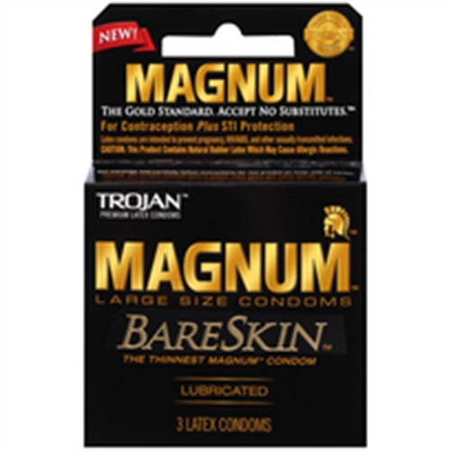 Paradise Marketing - Trojan Magnum Bareskin - 3 Pack - Condoms