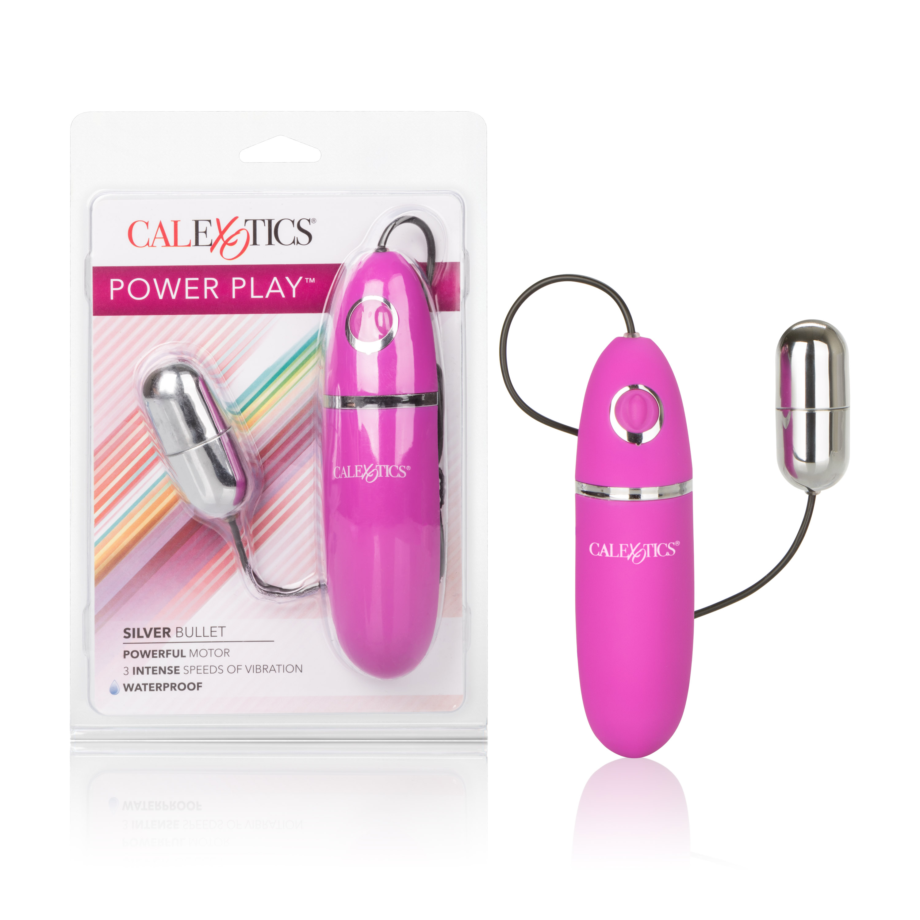 CalExotics - Power Play Silver Bullet - Clit Stimulators