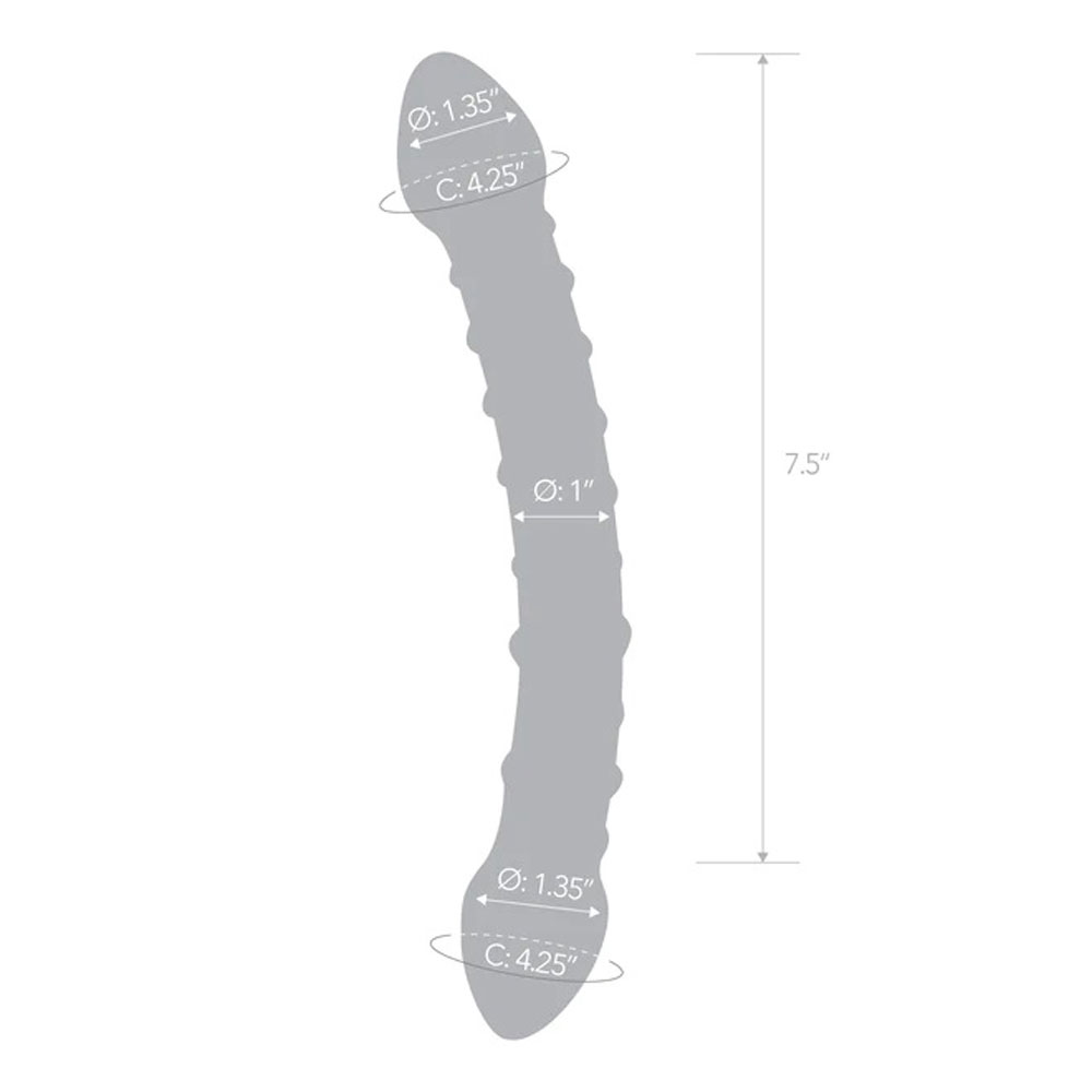 Electric Eel - Glas 10 in. Double Trouble Glass Dildo - Dildos - Glass
