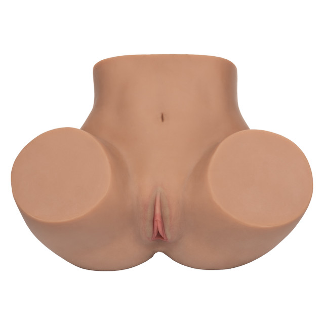 CalExotics - Stroke It Life Size Pussy and Ass - Brown - Masturbation Aids for Males