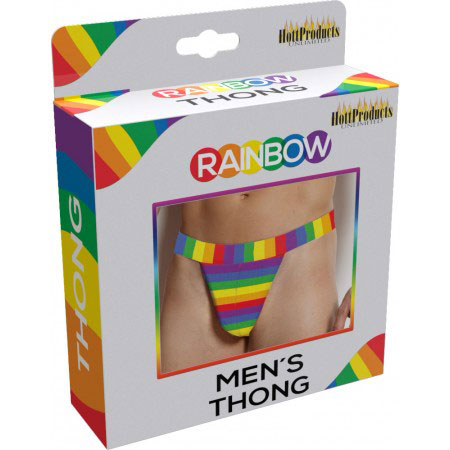 Hott Products - Rainbow Mens Thong - Novelties & Games