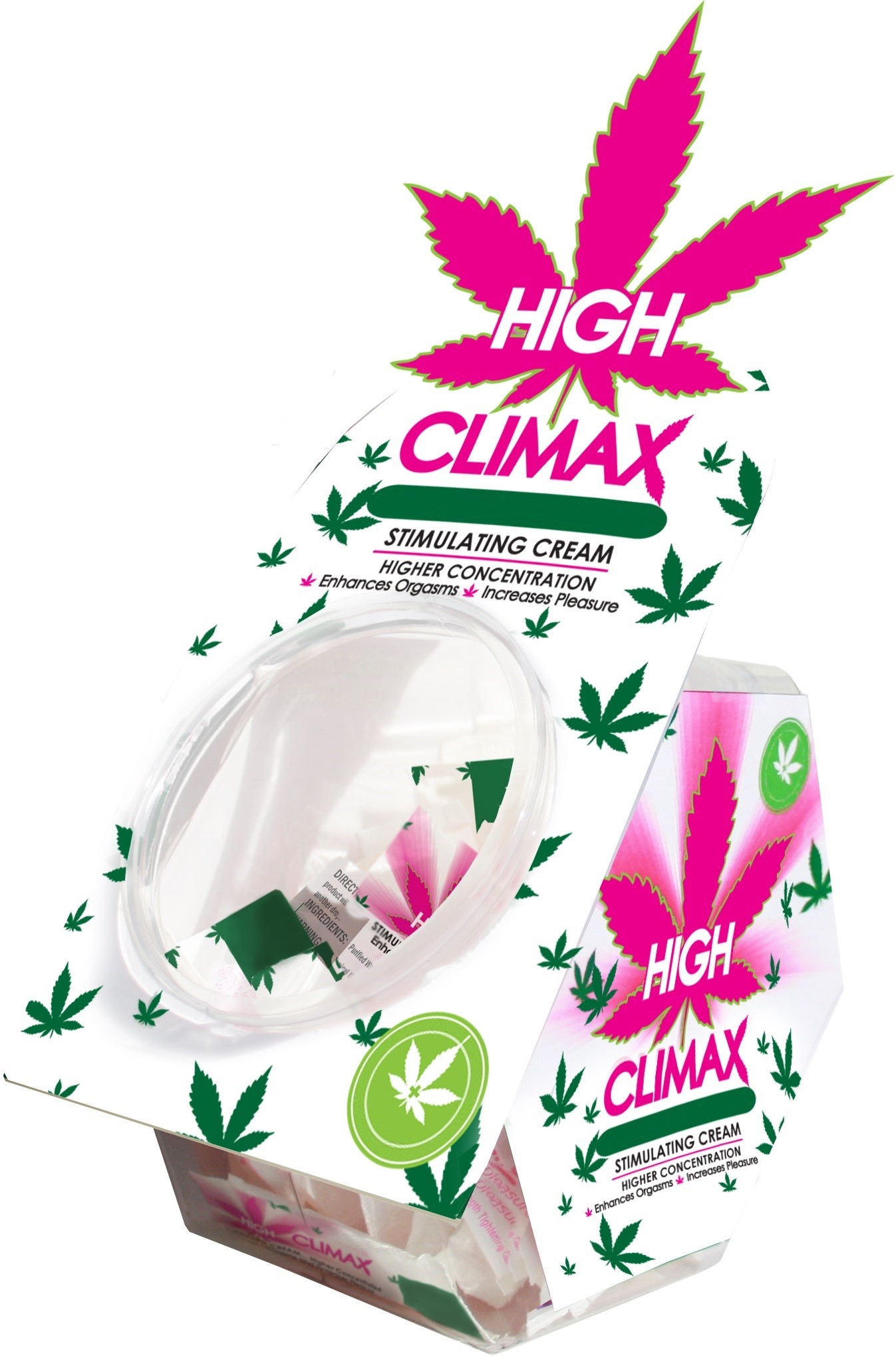 Body Action - High Climax Female Stimulating Cream - 0.067 Fl. Oz. - 50 Pc. Bowl Display - Displays-Bowls & Wall Displays