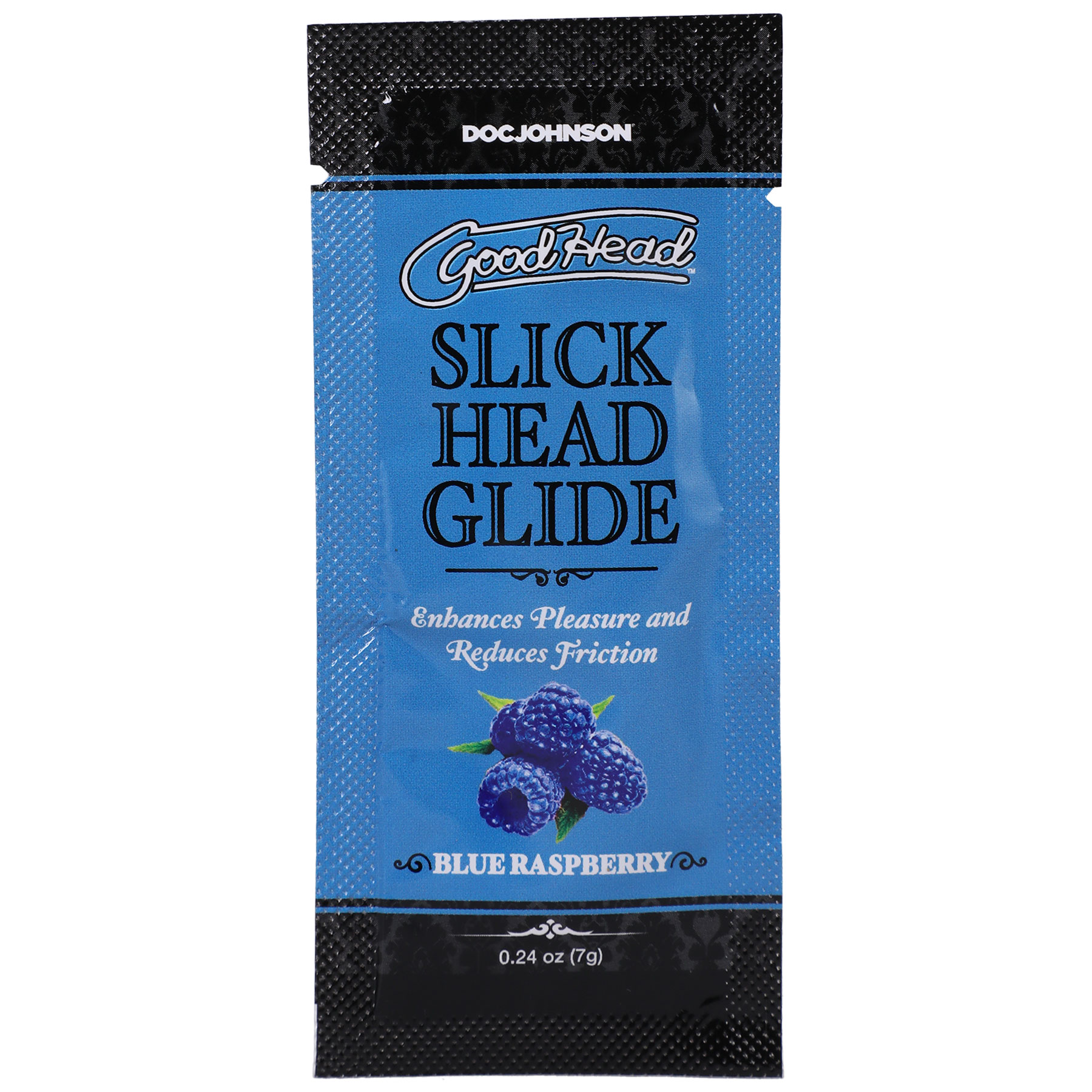 Doc Johnson - Goodhead - Slick Head Glide - Blue Raspberry - 0.24 Oz Bulk - Edible