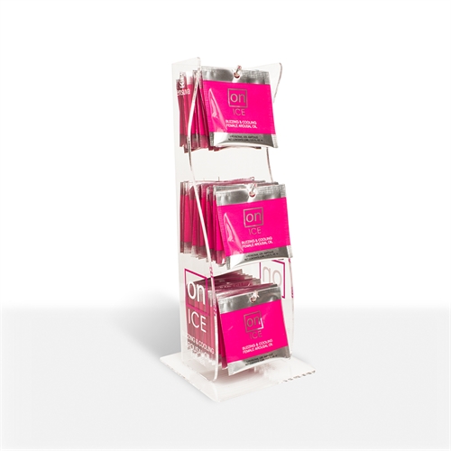 Sensuva - On Ice Buzzing & Cooling Female Arousal Oil - 40 Piece Ampoule Tower Display - Displays-Bowls & Wall Displays