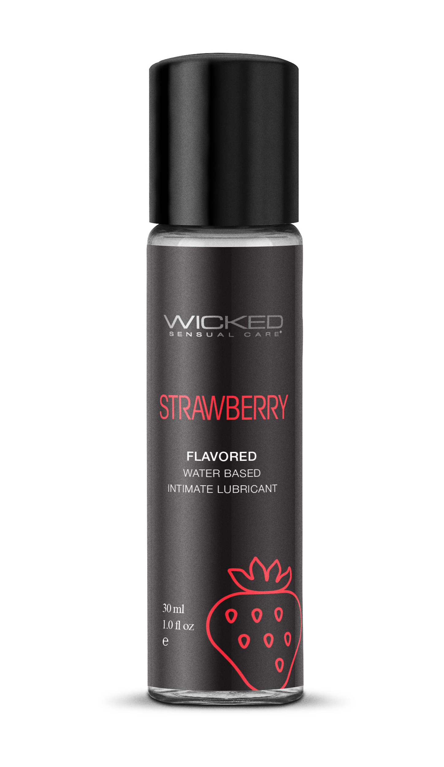 Wicked Sensual Care - Aqua Strawberry Flavored Water Based Intimate Lubricant - 1 Fl. Oz. - Lubricants, Creams & Glides