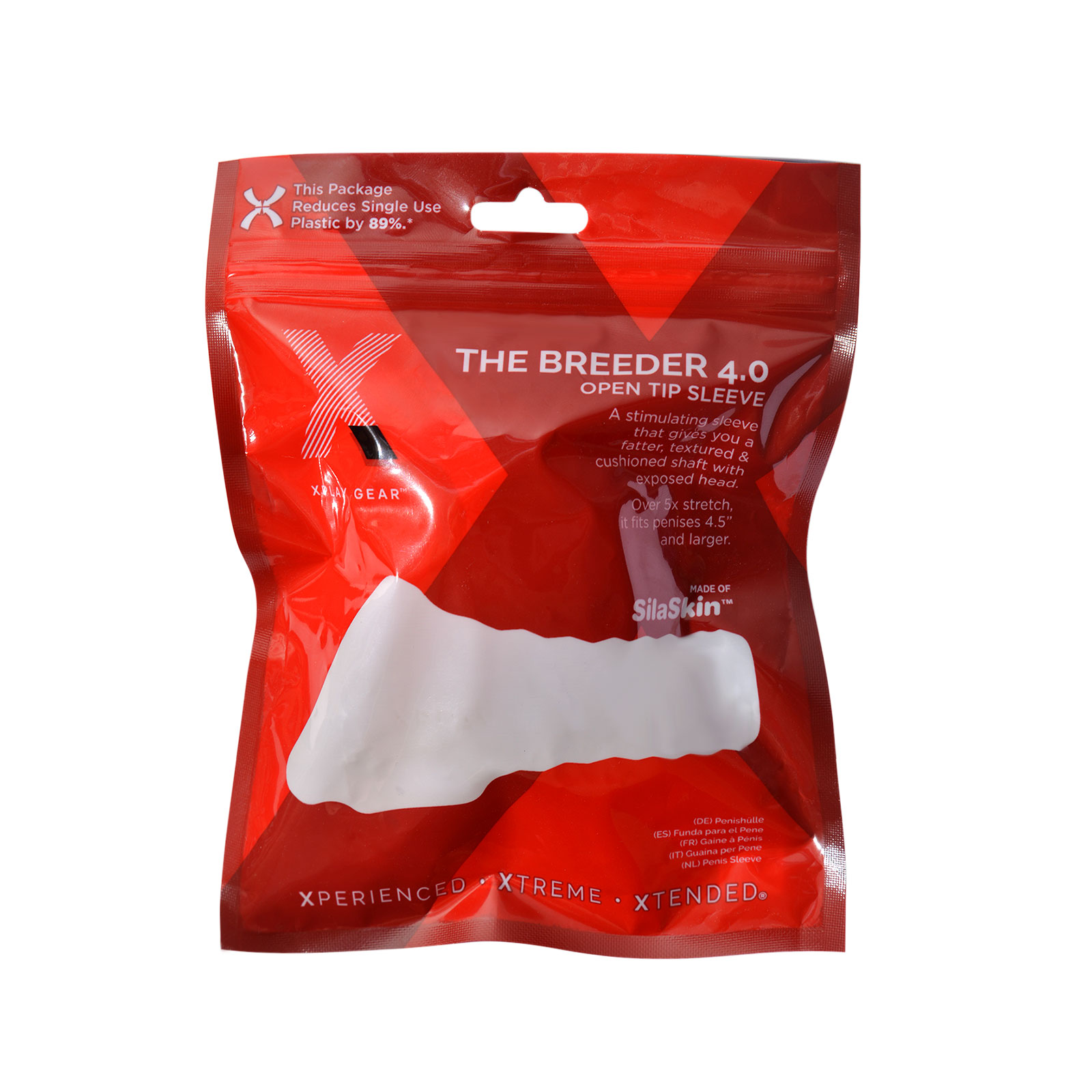 Perfect Fit - The Xplay Breeder 4.0 - Open Tip Sleeve - Clear - Cockrings