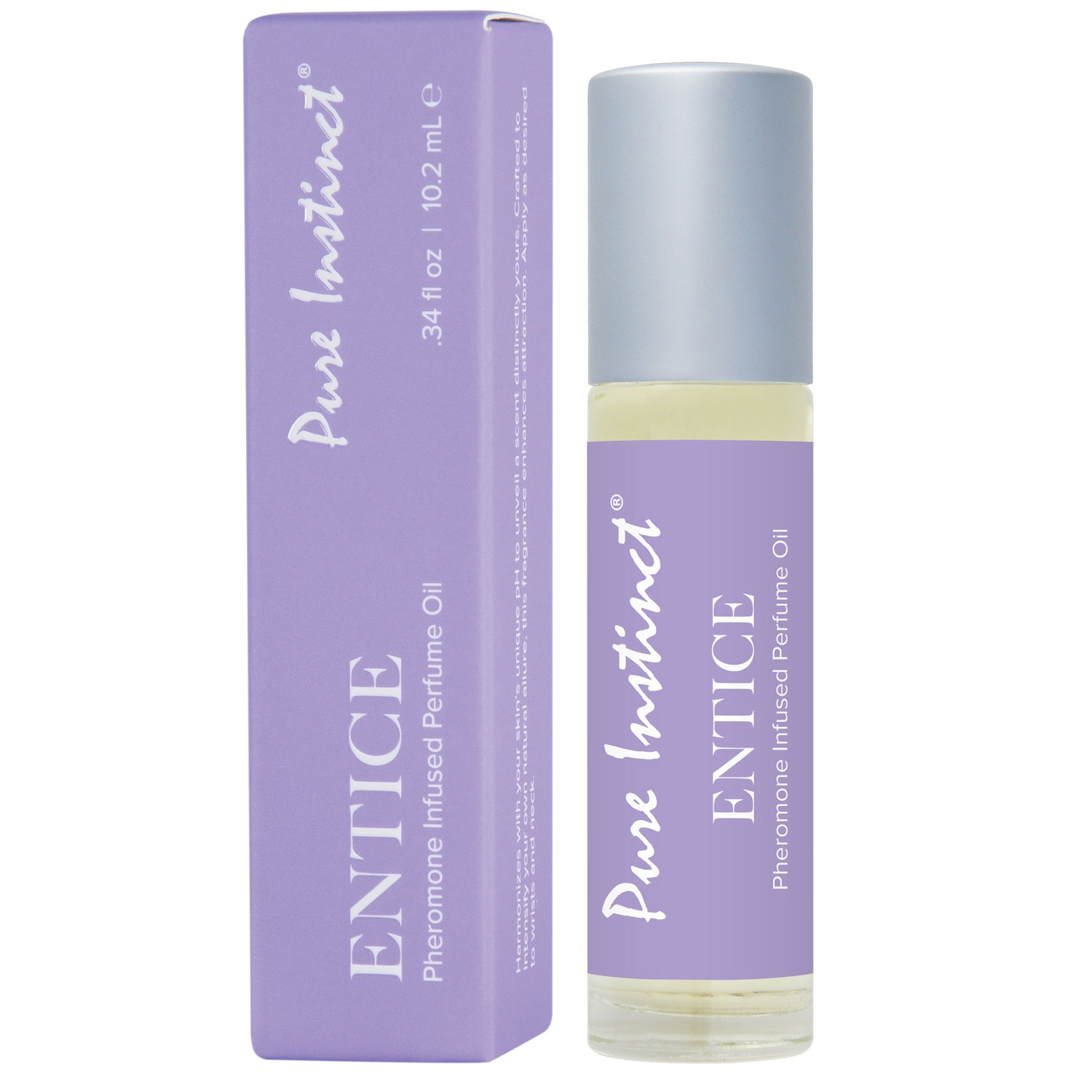 Classic Brands - Pure Instinct Pheromone Fragrance Oil Entice Roll Original - Roll on - 10.2 ml | 0.34 ml - Bath & Body - Liquid