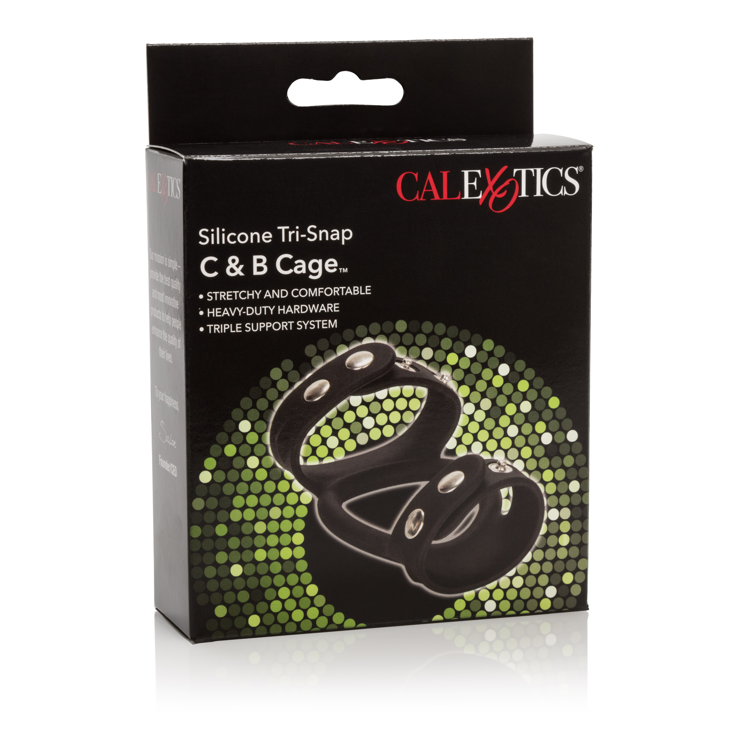 CalExotics - Silicone Tri-Snap C & B Cage - Cockrings