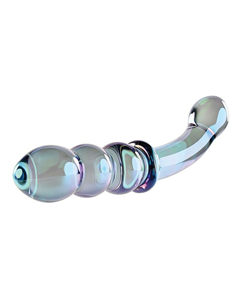 Gender X - Gender X Lustrous Galaxy Wand 7.3 in. Dual-Ended Glass Dildo Multi-Color - Dildos - Glass