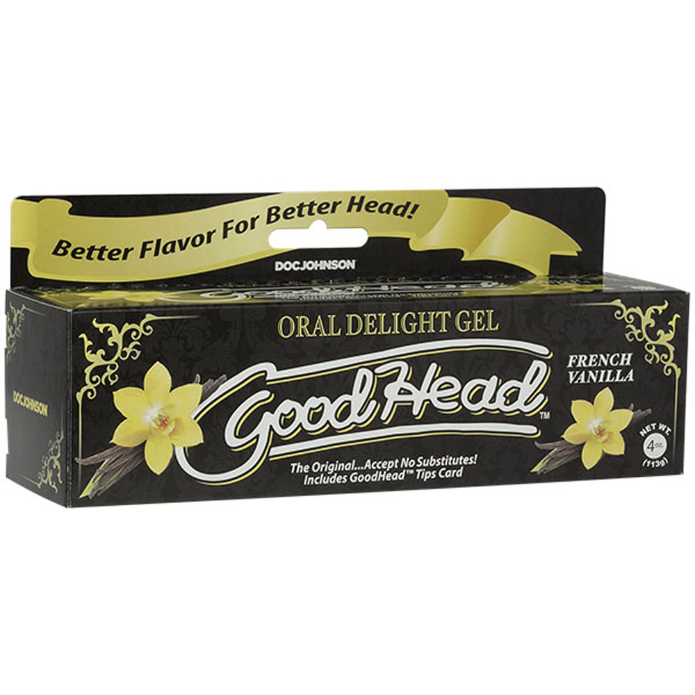 Doc Johnson - GoodHead Oral Delight Gel 4 oz Tube French Vanilla - Supplements & Enhancers - Liquid