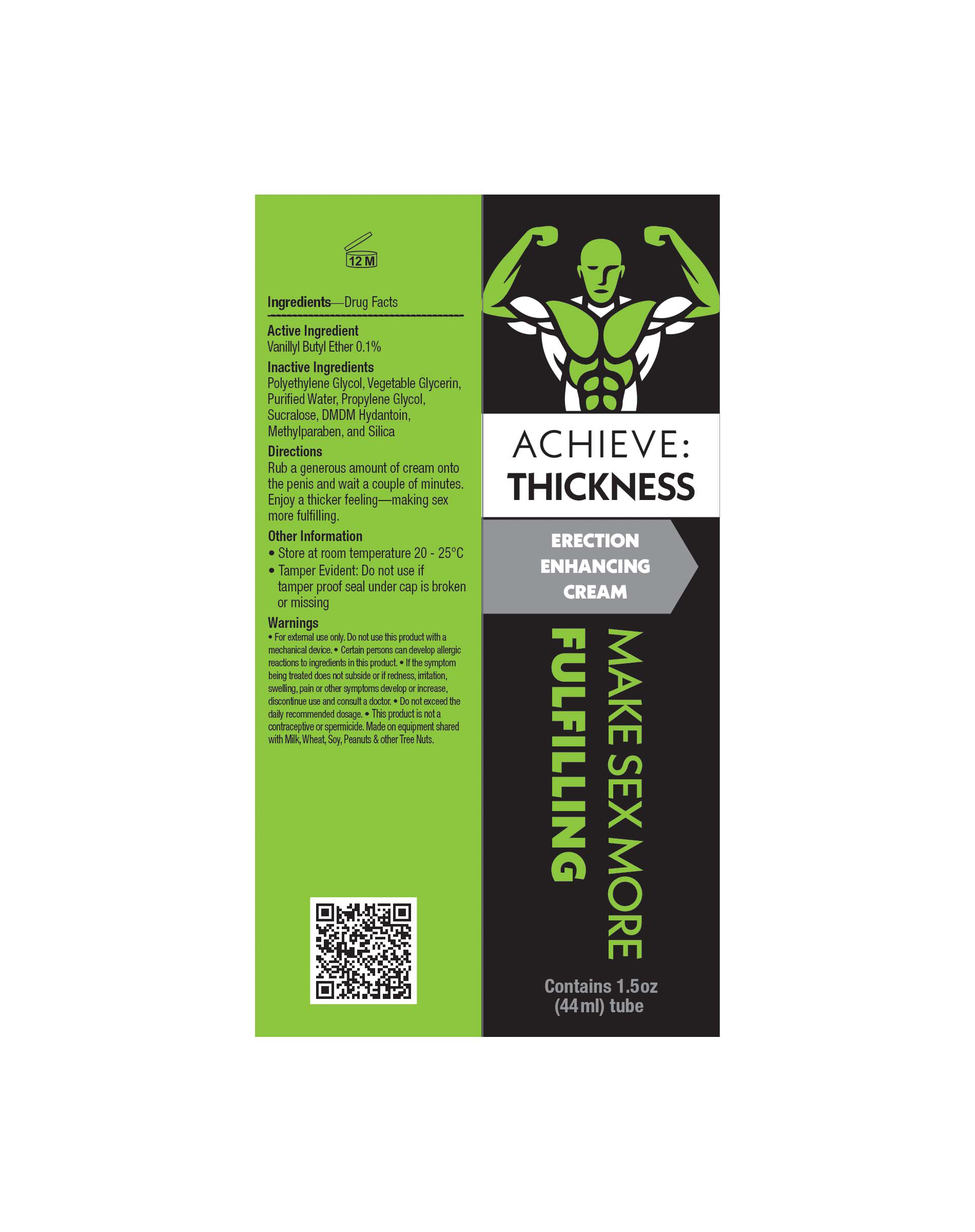 Little Genie - Achieve Thickness - Erection Enhancement Cream 1.5 Oz - Lubricants, Creams & Glides