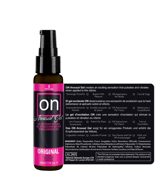 Sensuva - On Arousal Gel Original - 1 Fl. Oz. Bottle - Lubricants, Creams & Glides
