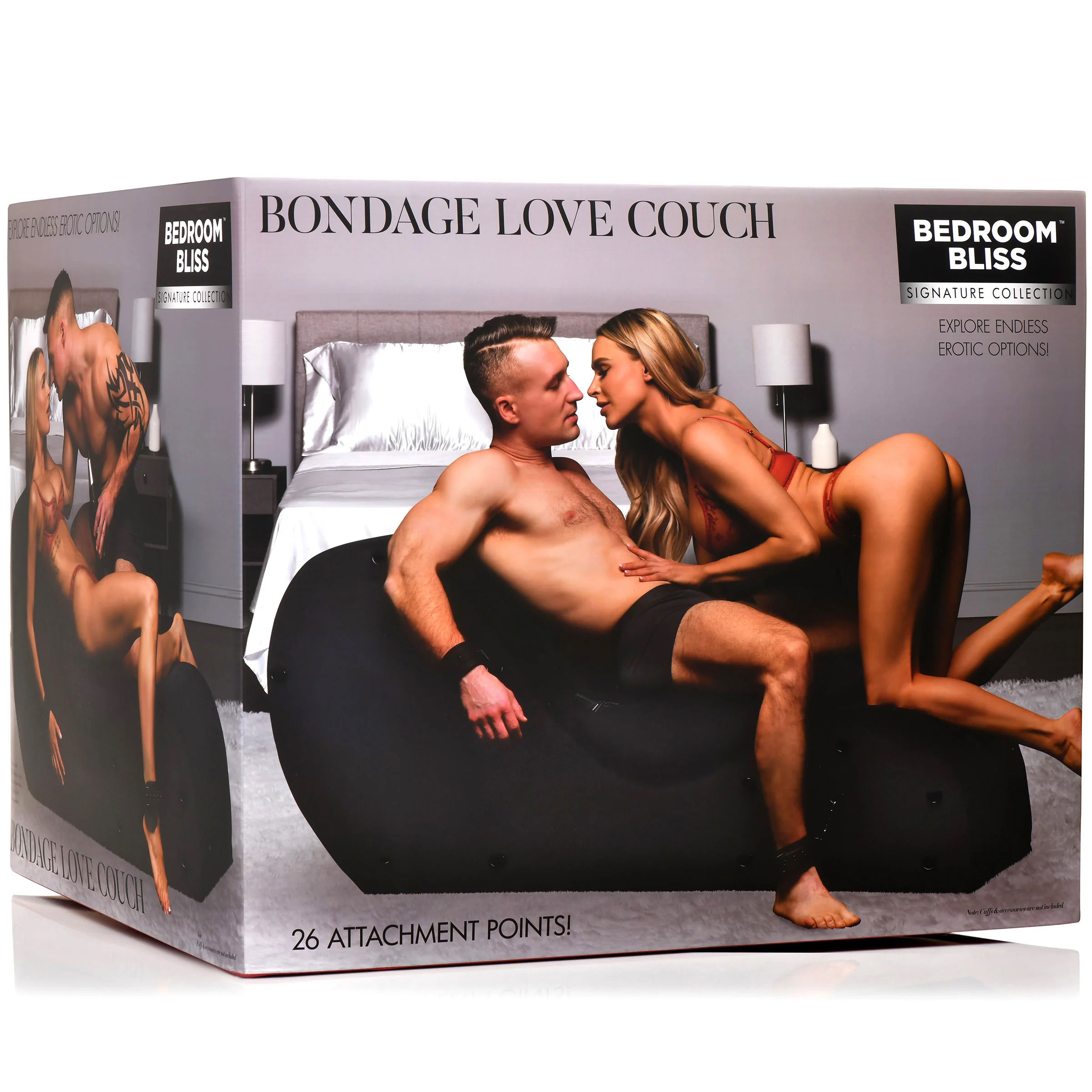 XR Brands - Bondage Love Couch - Black - Bedroom Play Gear