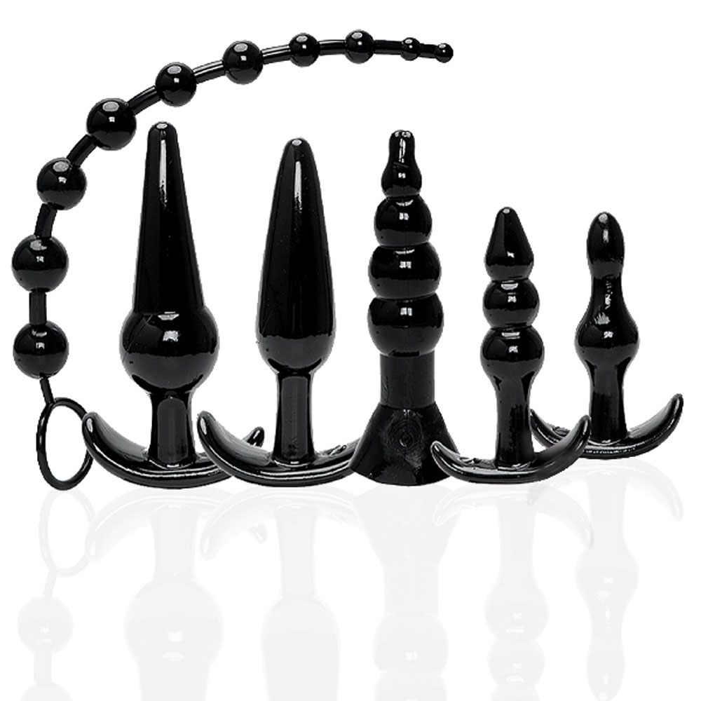 Icon Brands Try-Curious Anal Plug Kit Black