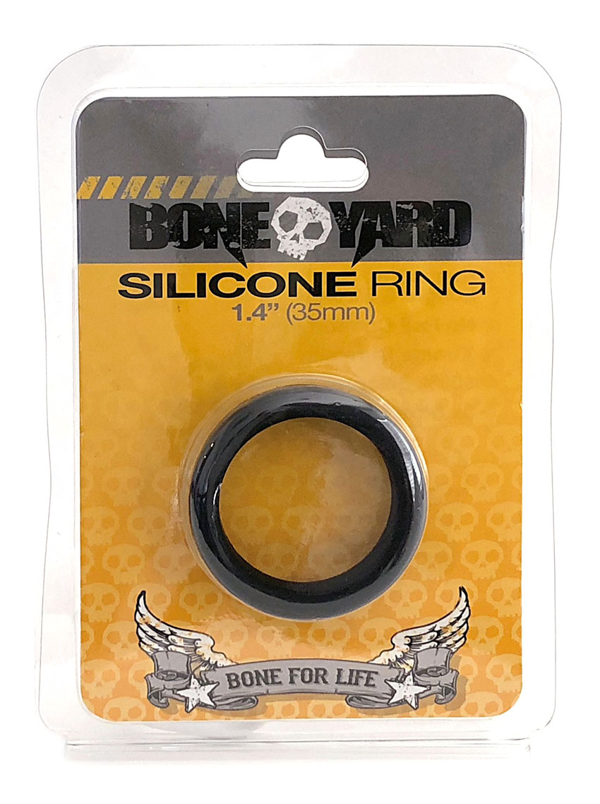 Rascal - Boneyard Silicone Ring 35mm - Black - Cockrings