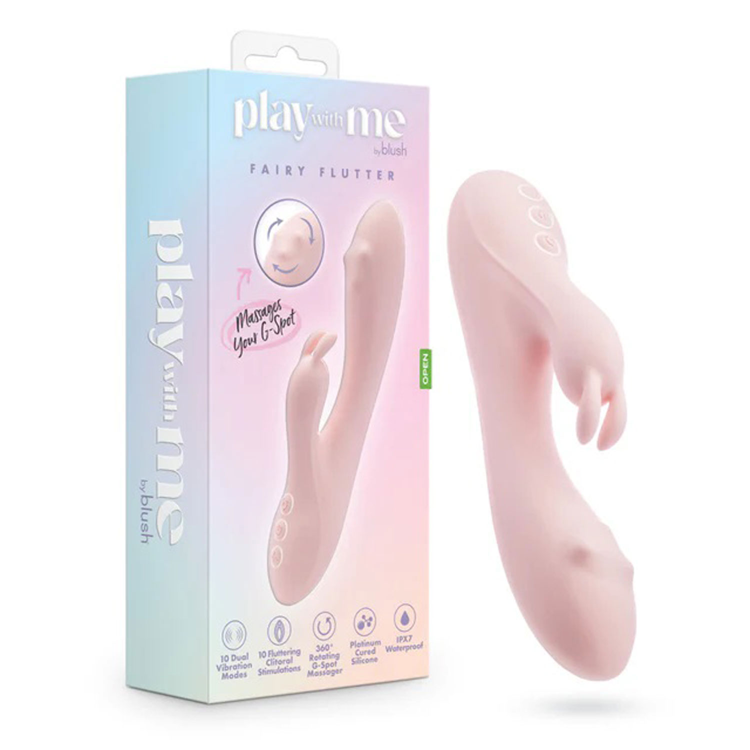 Blush - Play With Me Fairy Flutter Pink - Vibrators - Silicone