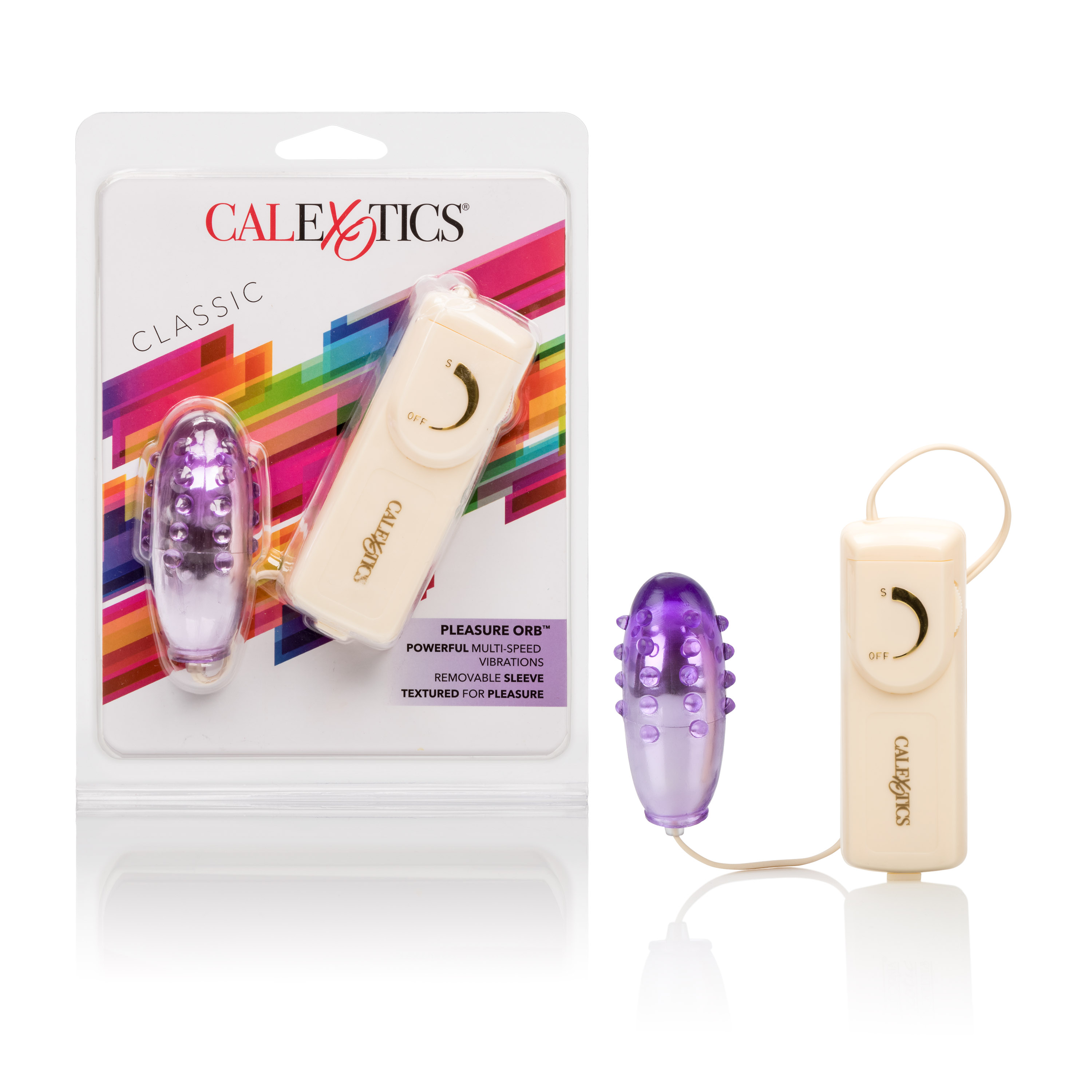 CalExotics - Pleasure Orb Vibrating Egg - Purple - Clit Stimulators