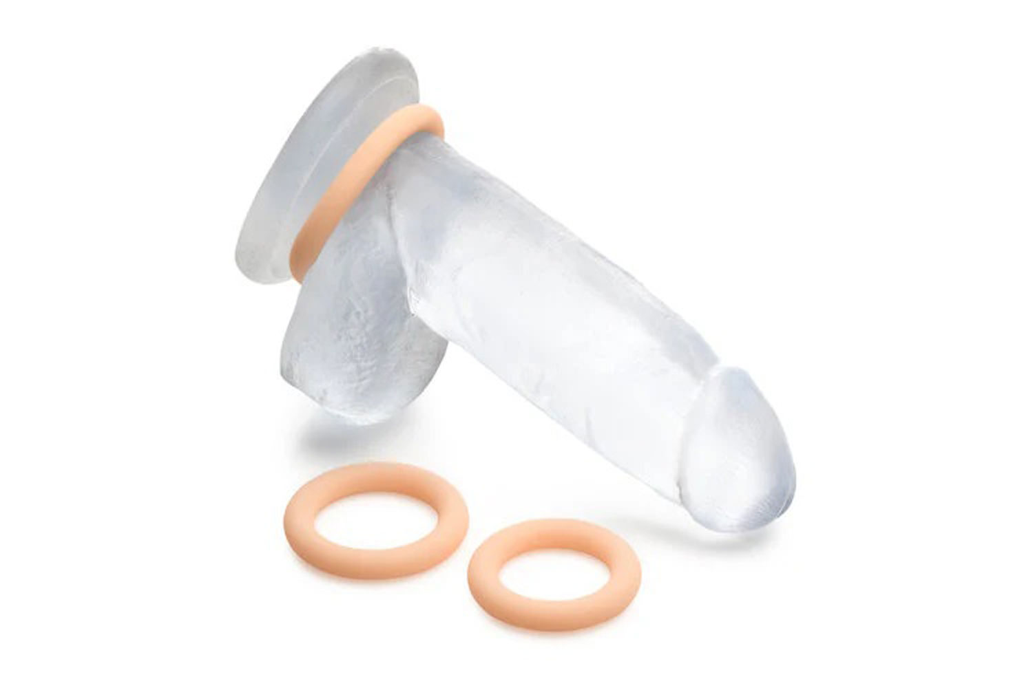 Curve Novelties - Jock Silicone Cock Ring 3-Piece Set Light - Cockrings - Silicone