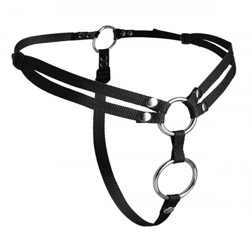 XR Brands - Unity Double Penetration Strap on Harness - Harnesses & Strap-Ons