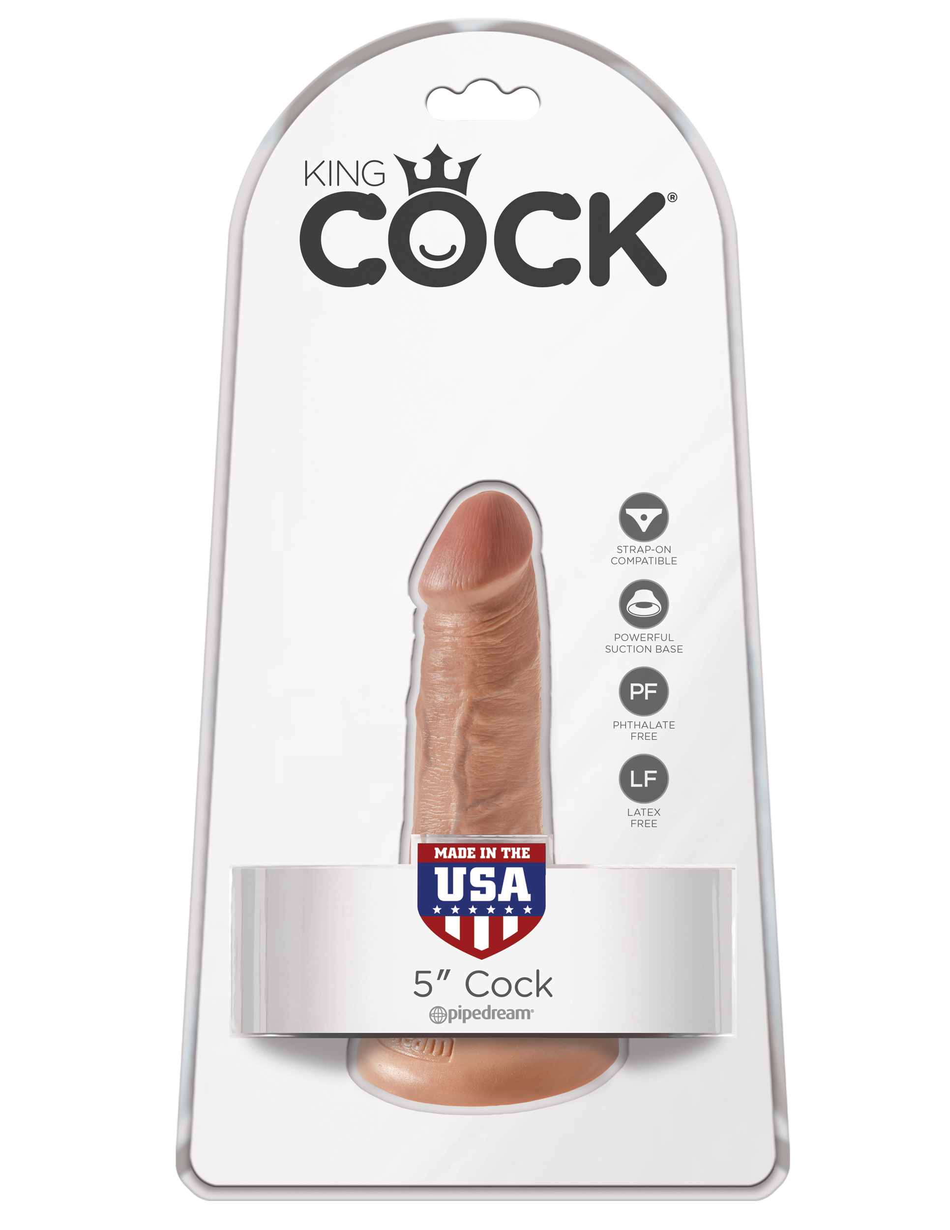 Pipedream - King Cock 5 Inch Cock - Tan - Dildos