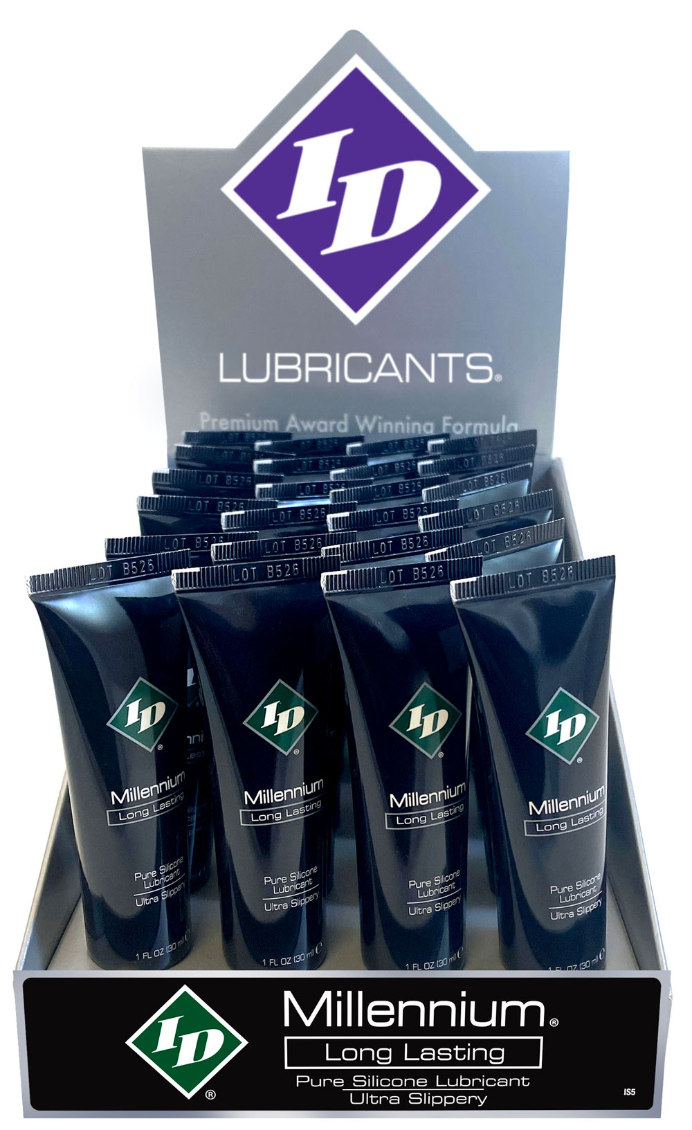 I.D. Lubricants - Millennium Display 24ct - 1 Fl Oz Tubes - Displays-Bowls & Wall Displays
