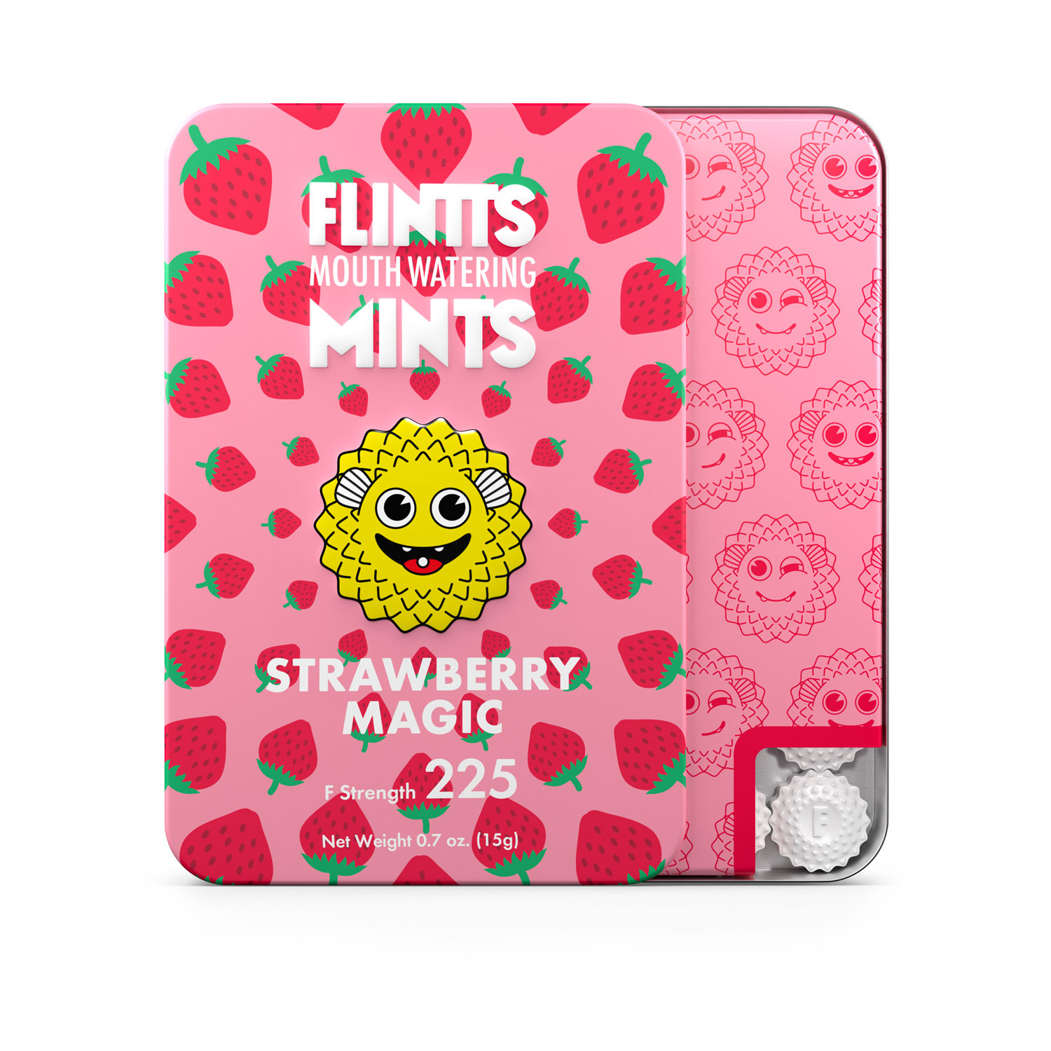 Flintts Mints - Flintts Mouth Watering Mints Strawberry Magic - F-Strength 225 - Lubricants, Creams & Glides