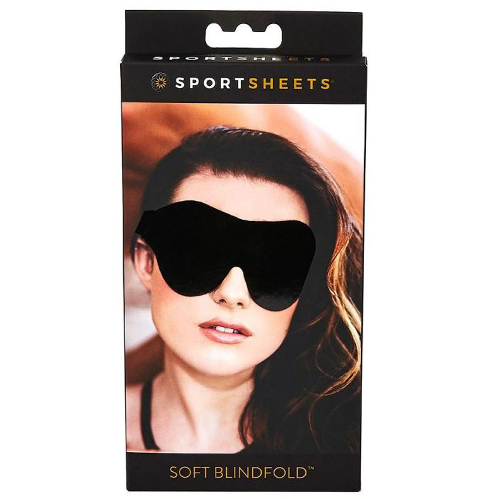 Sportsheets - Soft Blindfold - Black - Bondage & Fetish Toys