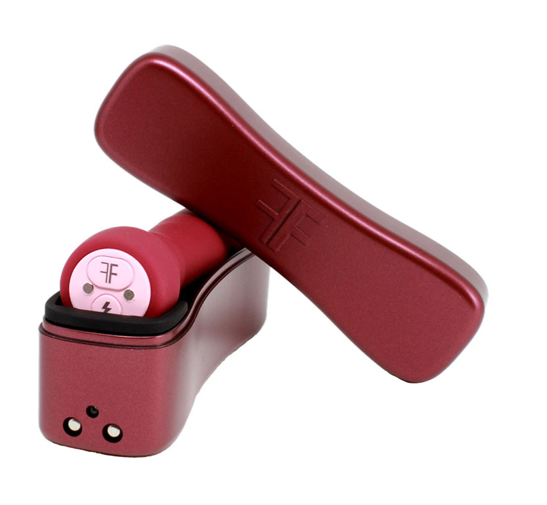 FemmeFunn - FemmeFunn Booster Bullet Massager Rechargeable Silicone Vibrator Maroon - Vibrators - Silicone