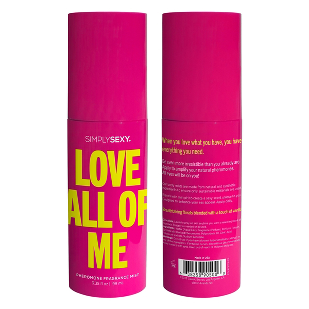 Classic Brands - Love All of Me - Pheromone Fragrance Mists 3.35 Oz - Bath & Body