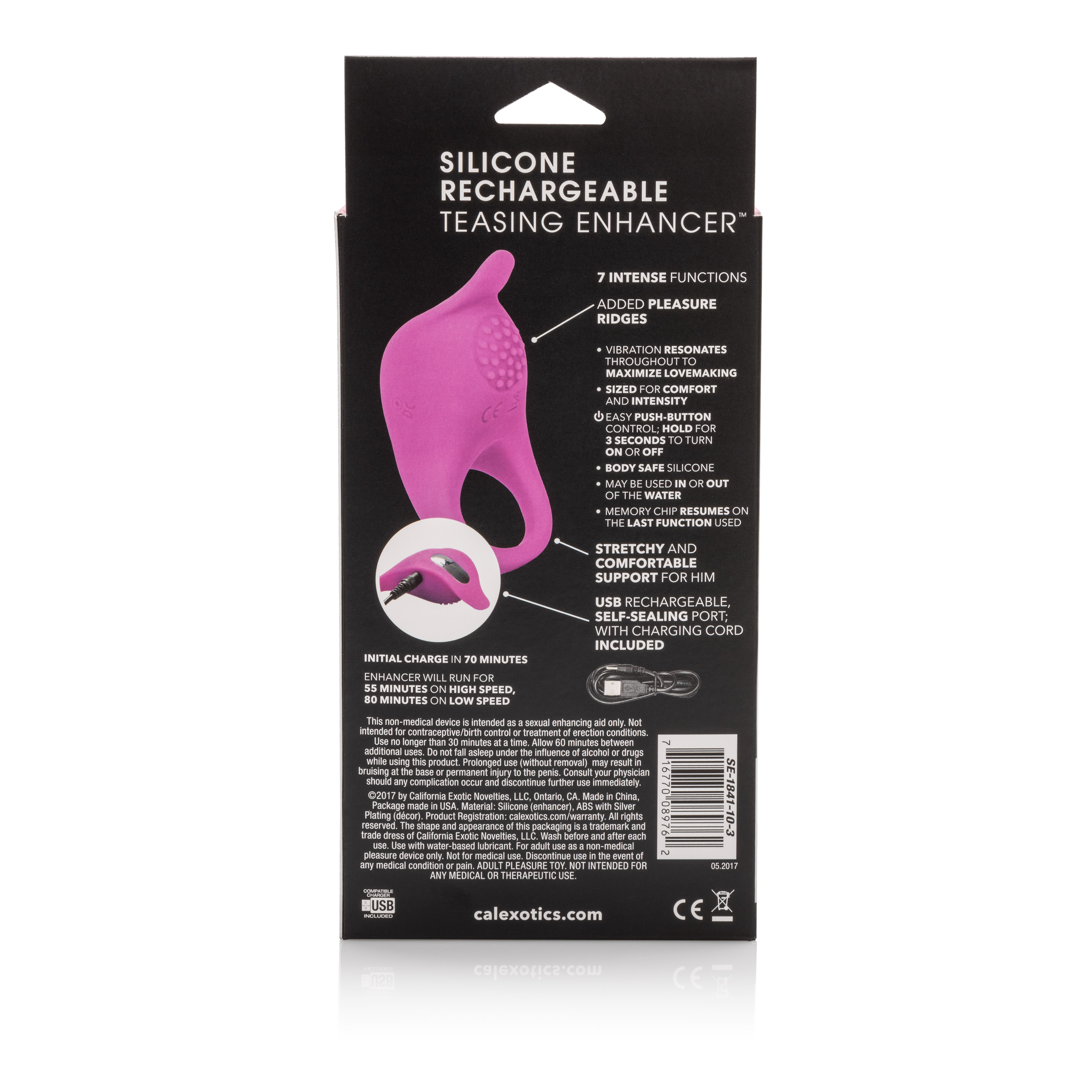 CalExotics - Silicone Rechargeable Teasing Enhancer - Cockrings