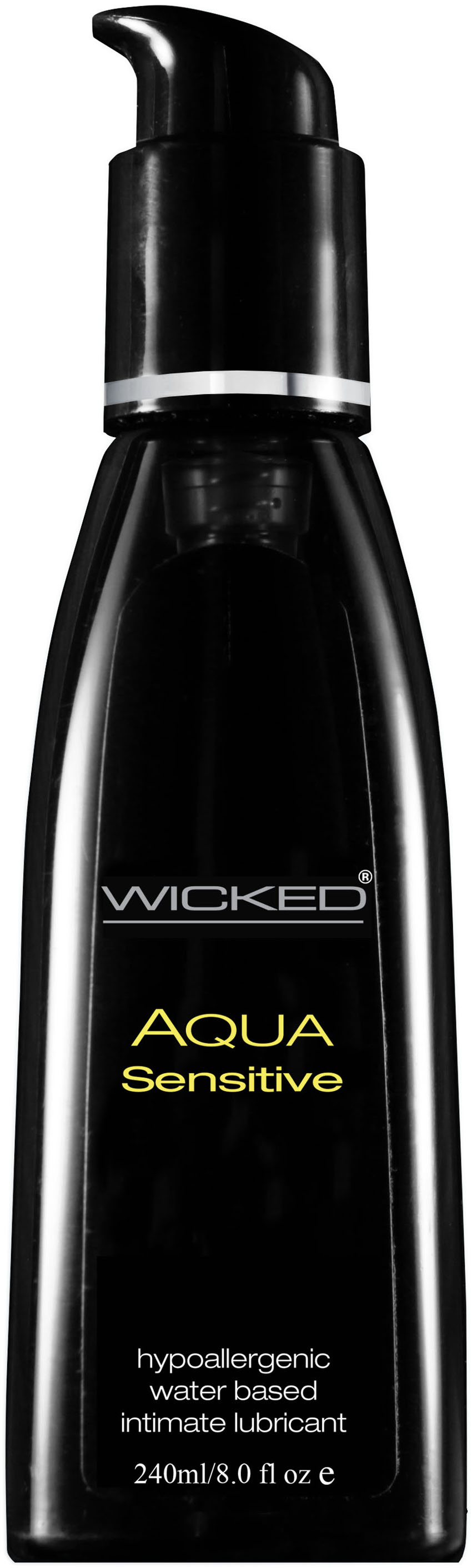 Wicked Sensual Care - Aqua Sensitive Hypoallergenic Water Based Lubricant - 8 Fl. Oz. - Lubricants, Creams & Glides