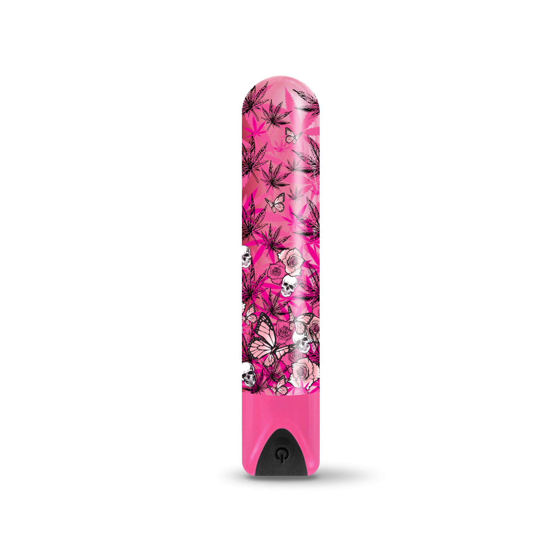 Global Novelties - Prints Charming Buzzed Rechargeable Bullet - Blazing Beauty - Pink - Vibrators - ABS