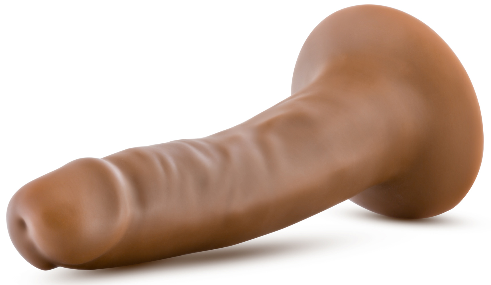Blush - Dr. Skin Silicone - Dr. Lucas - 5 Inch Dong With Suction Cup - Mocha - Dildos